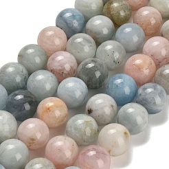 Природные морганит нитей бисера G-H329-C10-14mm