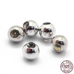 Anlaufschutz rhodinierte 925 Sterling Silber Perlen&nbsp;STER-I016-106B-P