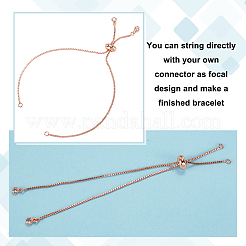 16шт 4 цвета стойки покрытие латунной цепи браслет изготовление KK-HY0001-80