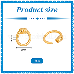 4 шт. серебряный карабин с замком FIND-PH0026-94G