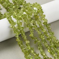 Природный перидот бисер нитей&nbsp;G-P332-48-01