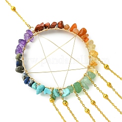 Стеклянная подвеска в форме слезы HJEW-JM02120