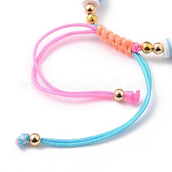 Nylon regolabile bracciali intrecciati cavo di perline&nbsp;BJEW-JB05490