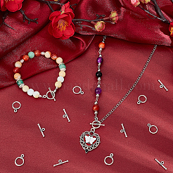 120 шт. застежки из сплава в тибетском стиле FIND-SP0001-21AS