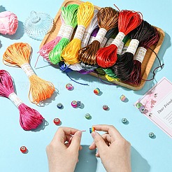 17 пачка ниток мулине из полиэстера 17 цветов OCOR-YW0001-11