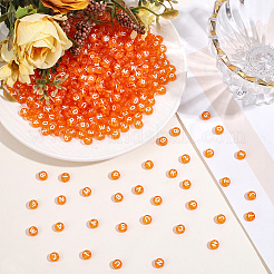 1000pcs perles acryliques transparentes&nbsp;TACR-ME0001-08D