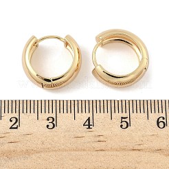 Латунные серьги обруча EJEW-D320-19G