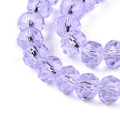 Прозрачные стеклянные бусины GLAA-T023-4mm-B01