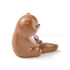 樹脂製カワウソの置物飾り  ホームデスクトップ装飾用  ペルー  23x37x31mm&nbsp;DJEW-E015-02E