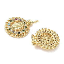 Подвески из латуни с кубическим цирконием на тему святой девы&nbsp;KK-L253-32G-01