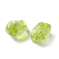 Нити из фольгированных бусин лэмпворк ручной работы FOIL-Z001-06F