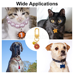 12шт сплав эмаль цветок кулон украшения&nbsp;HJEW-PH01649