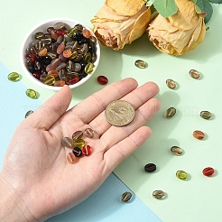 50шт прозрачные матовые акриловые бусины&nbsp;FACR-YW0001-09A