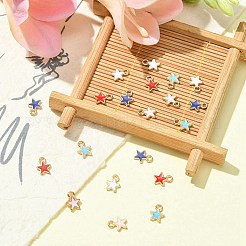 20шт 5 стиля сплава эмалевые подвески&nbsp;ENAM-YW0002-98