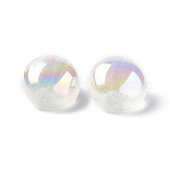 УФ-покрытие светящиеся прозрачные акриловые бусины&nbsp;OACR-P010-05D