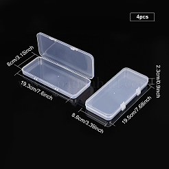 Contenitori di perle di plastica trasparente&nbsp;CON-WH0073-72