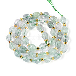 Естественный зеленый флюорит бисер нитей G-N342-35-8x6-12