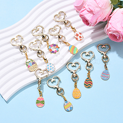 10 шт. подвеска из эмалевого сплава для пасхального яйца HJEW-YW00088