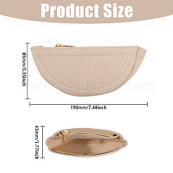 Полукруглый войлочный органайзер для кошелька&nbsp;AJEW-WH0434-15A-01