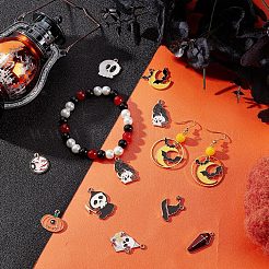 28шт 14 стиля подвески из сплава с эмалью ENAM-SC0003-36