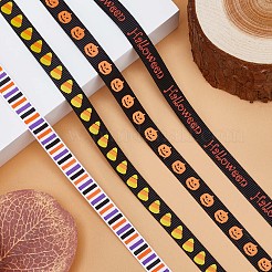 4 рулон полиэстеровой ленты на тему Хэллоуина в 4 стилях&nbsp;OCOR-GF0002-62