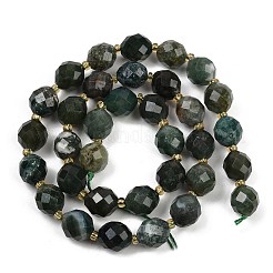 Природные моховой агат бисер нитей G-N342-149I-26