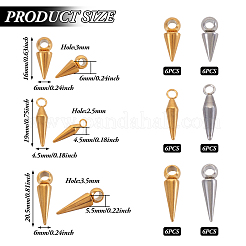 36 шт. 6 подвески из нержавеющей стали 304 STAS-TA0002-34