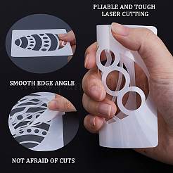 Пасхальный питомец пластиковый выдолбленный рисунок трафареты для рисования шаблоны&nbsp;DIY-WH0349-107