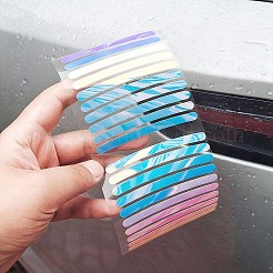 Пластиковые лазерные светоотражающие наклейки на обод колеса автомобиля&nbsp;AJEW-WH20033-099D