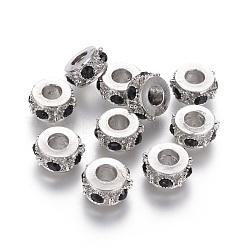 Perline europeo rhinestone  in lega&nbsp;X-MPDL-I001-A02P