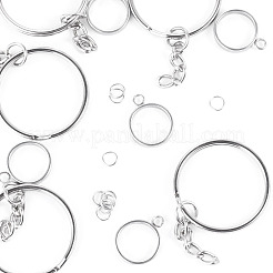 5 pendentif à lunette arrière ouverte en acier inoxydable 304&nbsp;STAS-TAD0001-01A