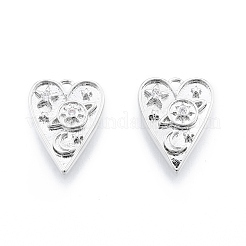 Латунные микропаве прозрачные подвески с фианитом KK-C006-25P