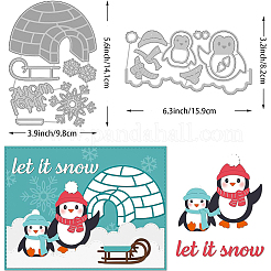 2 шт. 2 стиля Рождественская тема трафареты для резки углеродистой стали DIY-WH0309-544