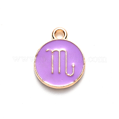 Pendentifs d'émail en alliage&nbsp;X-ENAM-S124-01B-01L