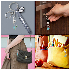 Подвеска из синтетической бирюзы с морской черепахой HJEW-AB00128