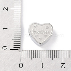 Европейские бусины из нержавеющей стали 304&nbsp;STAS-K286-04K-P