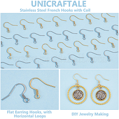 120 шт. 2-х цветные французские крючки из нержавеющей стали 304 с катушкой STAS-UN0054-47