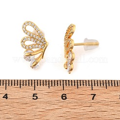 Серьги-гвоздики из циркония EJEW-B131-04G