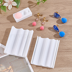 3шт прямоугольная пластиковая глиняная форма&nbsp;TOOL-WH0059-051B