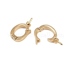 Овальные латунные застежки-крутилки KK-P310-06G