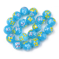 Бусы лэмпворк ручной работы LAMP-N021-010