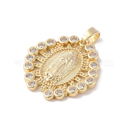 Pendentifs en laiton avec zircone cubique&nbsp;KK-Z050-09G-01
