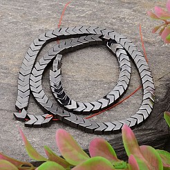 Гальванические стрелки немагнитные нити шарик синтетический гематит&nbsp;G-E295-10F