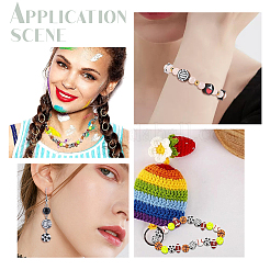 160шт 8 стилей ручной работы из полимерной глины CLAY-SC0001-59