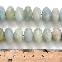 Природные Аквамарин бисер нитей G-H329-G01-16mm