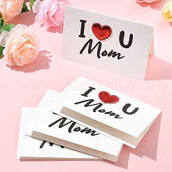 4 шт. поздравительные открытки из крафт-бумаги AJEW-FS0001-30C