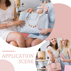 2 шт. сплав огнеупорный кирпич эмаль фрукты подвеска кабель цепочка кошелек декоративные цепи HJEW-ME00012