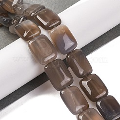 Природные Серый агат бисер нитей G-T047-B24-01