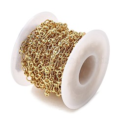 Латунные текстурированные овальные звенья цепи CHC-C014-15G