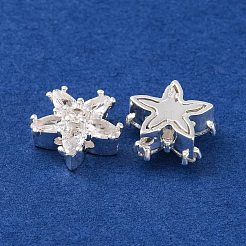 Латунные микропаве из прозрачного кубического циркония&nbsp;KK-S389-22S